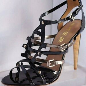L.a.m.b. lamb black ladonna heels.